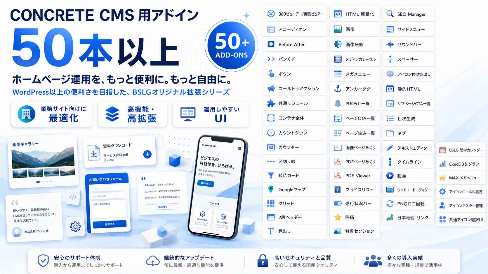 CONCRETE CMS　アドイン