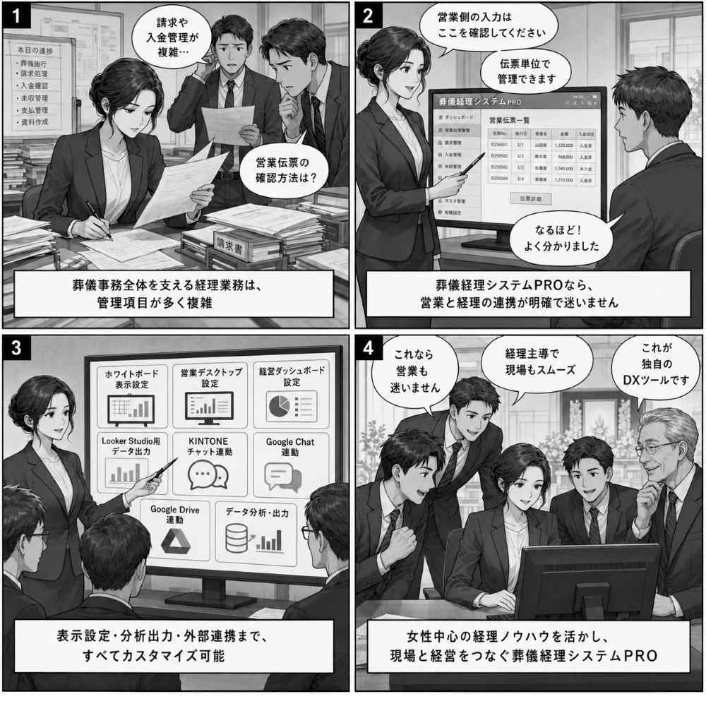 葬儀施行管理システム（経理システム）