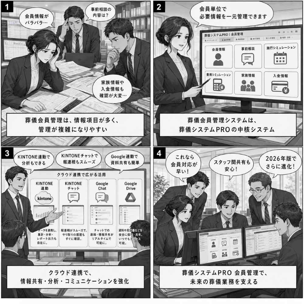 葬儀施行管理システム（葬儀会員管理システム）