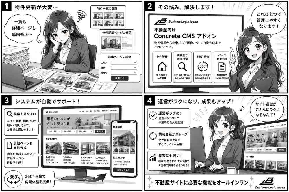 concrete CMS不動産管理漫画