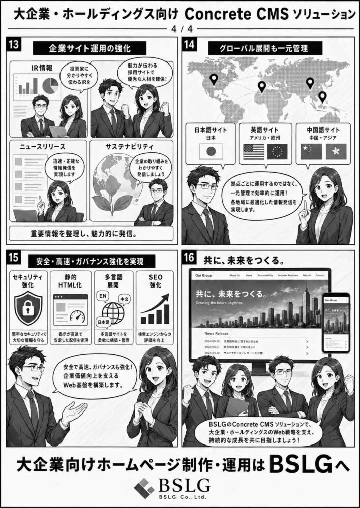 大企業・ホールディングスＨＰ作成4