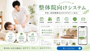 整体院向けホームページシステム