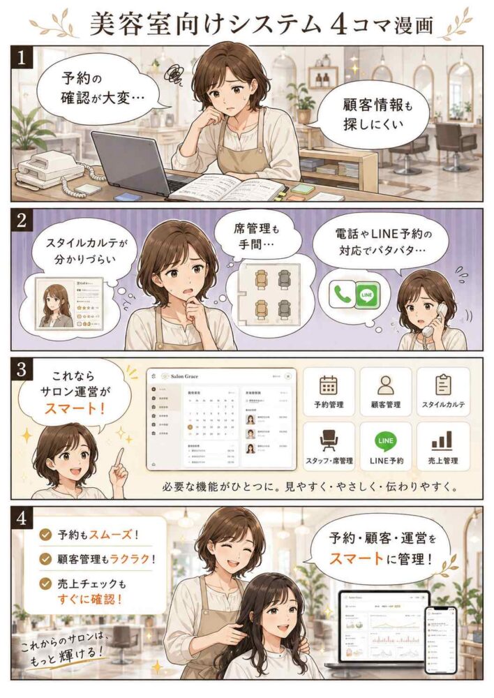 美容室整体院システム説明