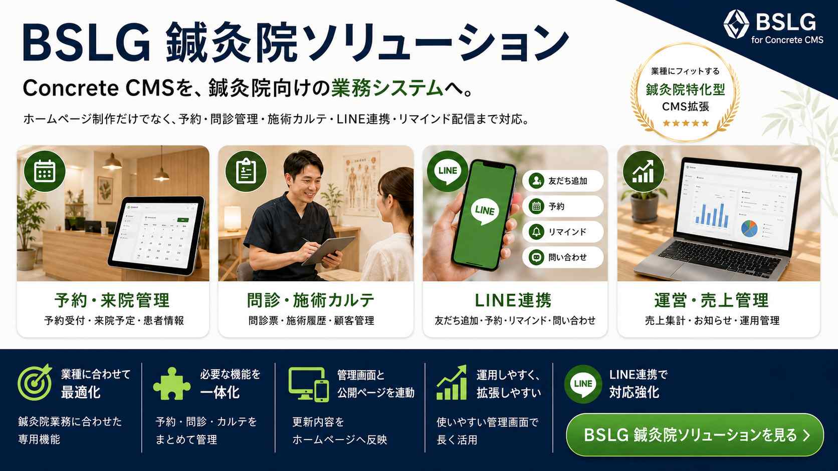 鍼灸院ホームページ作成ツール